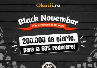 Black November la Okazii.ro: peste 200.000 de produse cu reduceri de pret