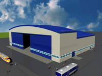 Cel mai mare hangar de avioane din Romania, construit de SSAB Bacau