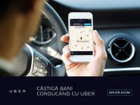 Cine are masina personala in Bucuresti poate sa castige bani in plus conducand cu Uber