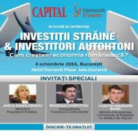 Conferința Capital “Investiții străine & Investitori autohtoni- cum creștem economia românească?”