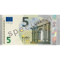 A intrat in circulatie noua bancnota de 5 euro