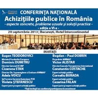 Conferinta nationala „Achizitiile publice in Romania”