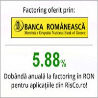 Banca Romaneasca ofera servicii de factoring prin intermediul RisCo