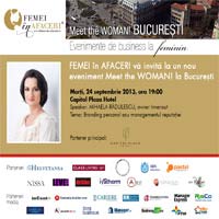 Femei in afaceri Bucuresti: Un nou eveniment Meet the Woman