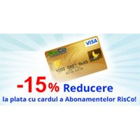 Vesti bune in noul an: 15% reducere la abonamentele RisCo!