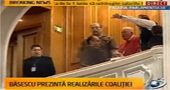 Presedintele Romaniei, Traian Basescu a fost huiduit in Parlament