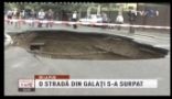 Strada surpata de inundatii in Galati